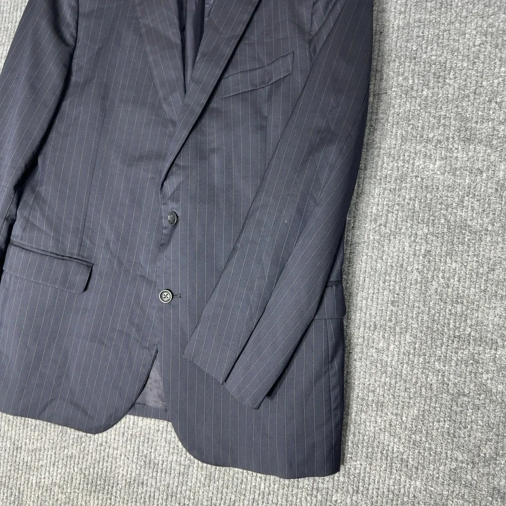 Brooks Brothers 1818 Fitzgerald Blazer Mens 42R Navy Pinstripe‎ Wool Suit Jacket